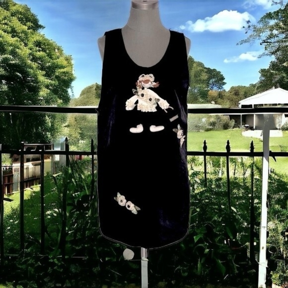 Women's Black Premium Loose Fit 3D Stylist Apron Dress S-L Professional EXC - Picture 3 of 10